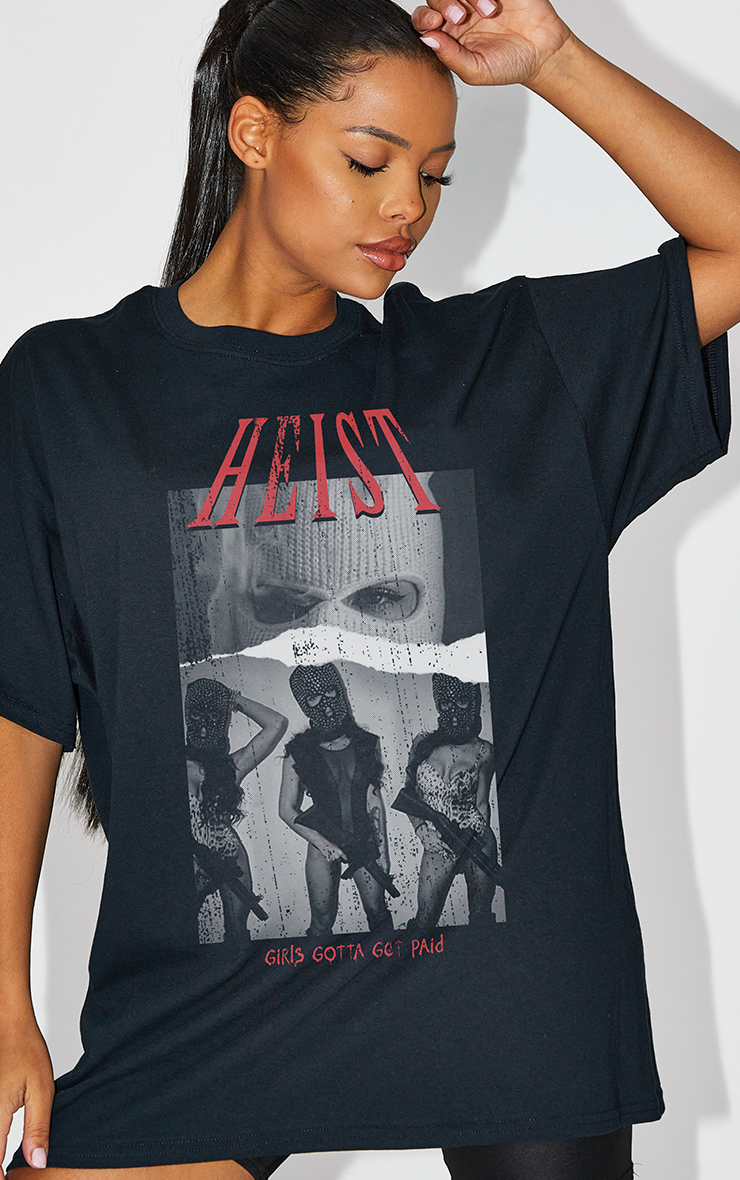 Heist Girls Gotta Get Paid 🤑🤑 Black T-Shirt