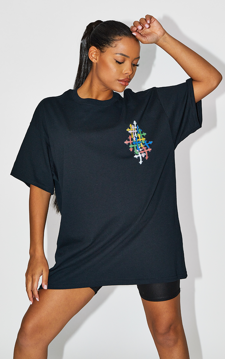 The Chapel of Hard Knocks Oversized Black T-Shirt