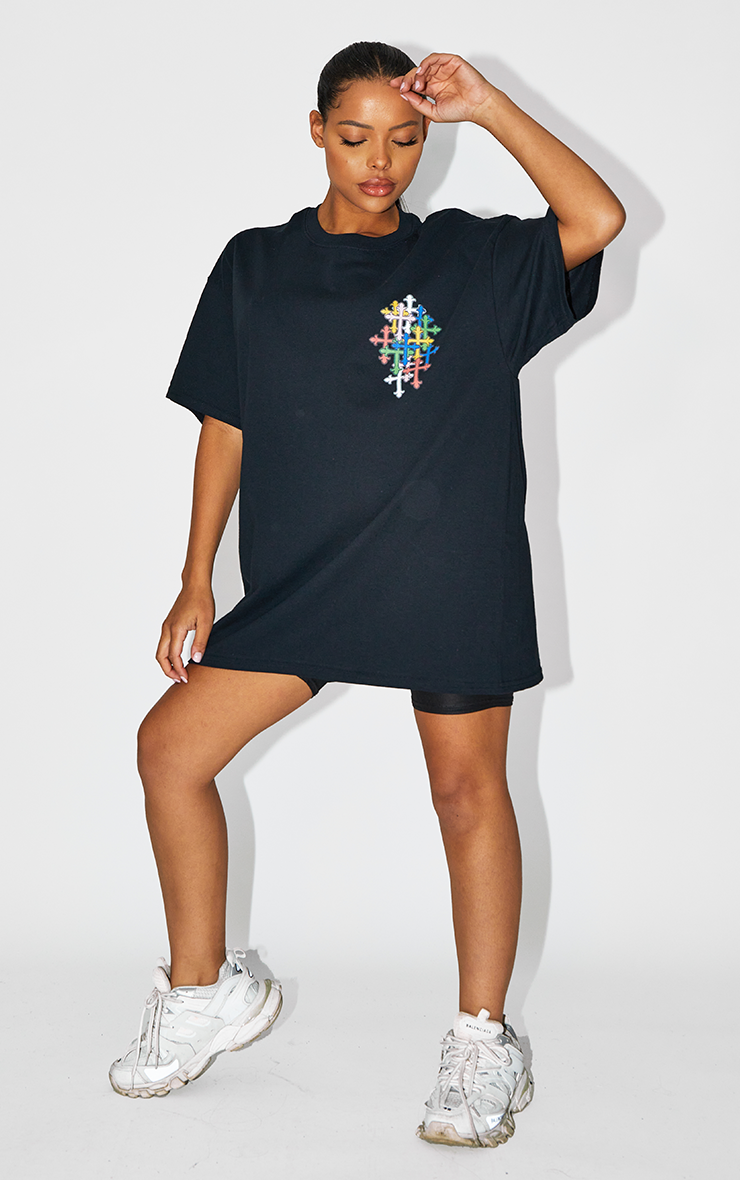 The Chapel of Hard Knocks Oversized Black T-Shirt