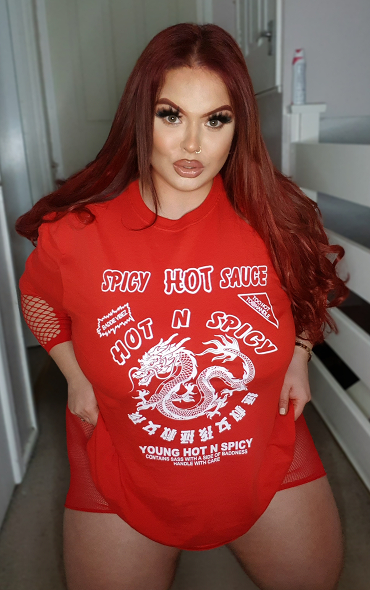 Plus Size Hot N Spicy Too Hot To Handel T-Shirt