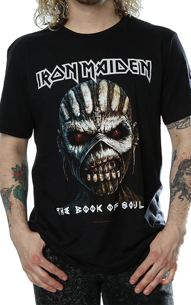 Iron Maiden Book of Souls Mens Black T-Shirt