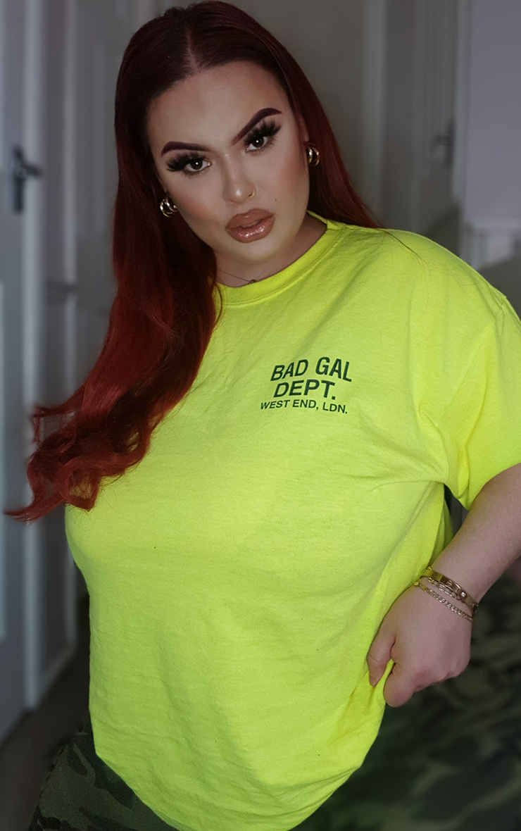 Plus Size Bad Gal Dept Neon Vibez T-Shirt