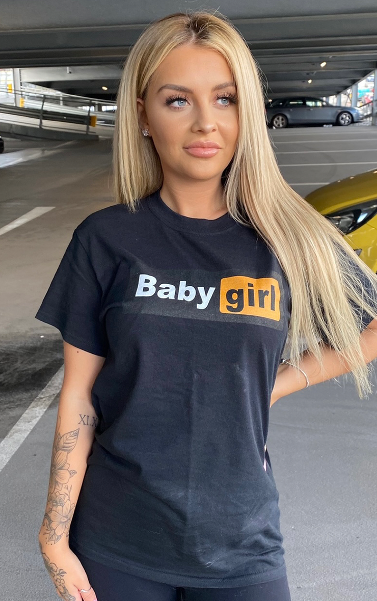 Baby Girl Hub Black T-Shirt
