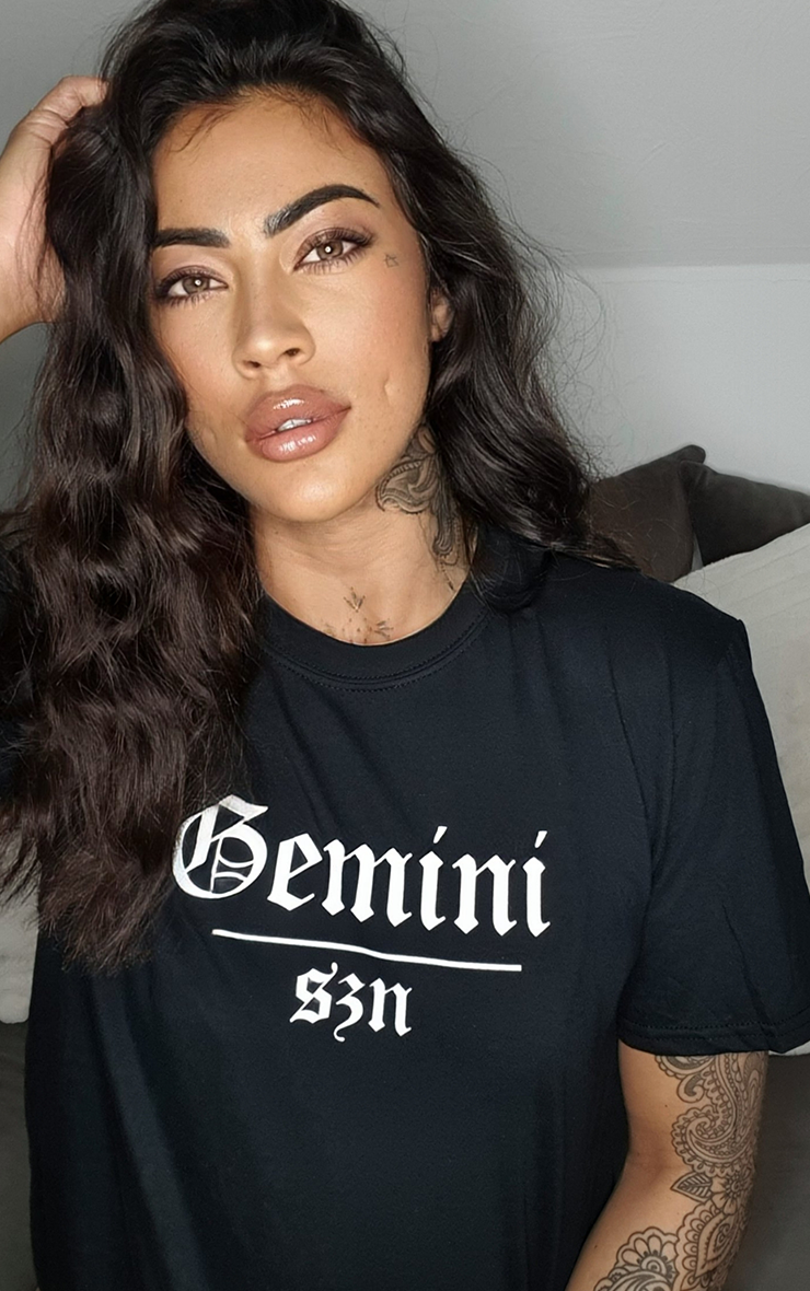 Gemini Szn Star Signs Season Black T-Shirt