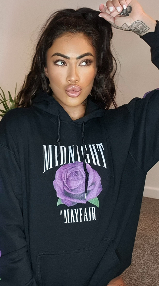 Midnight in Mayfair Black Hoodie