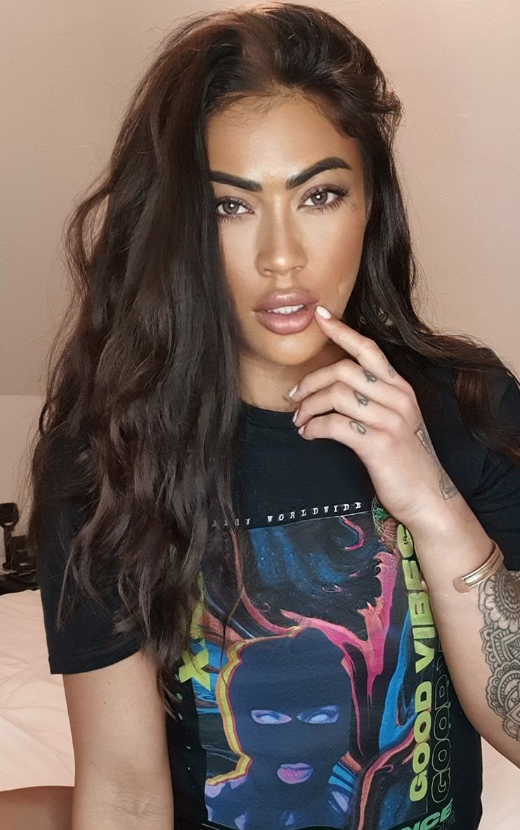 Good Vibes Bad Influence Black T-Shirt