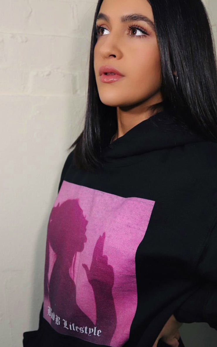 Bad B Lifestyle Silhouette Black Hoodie