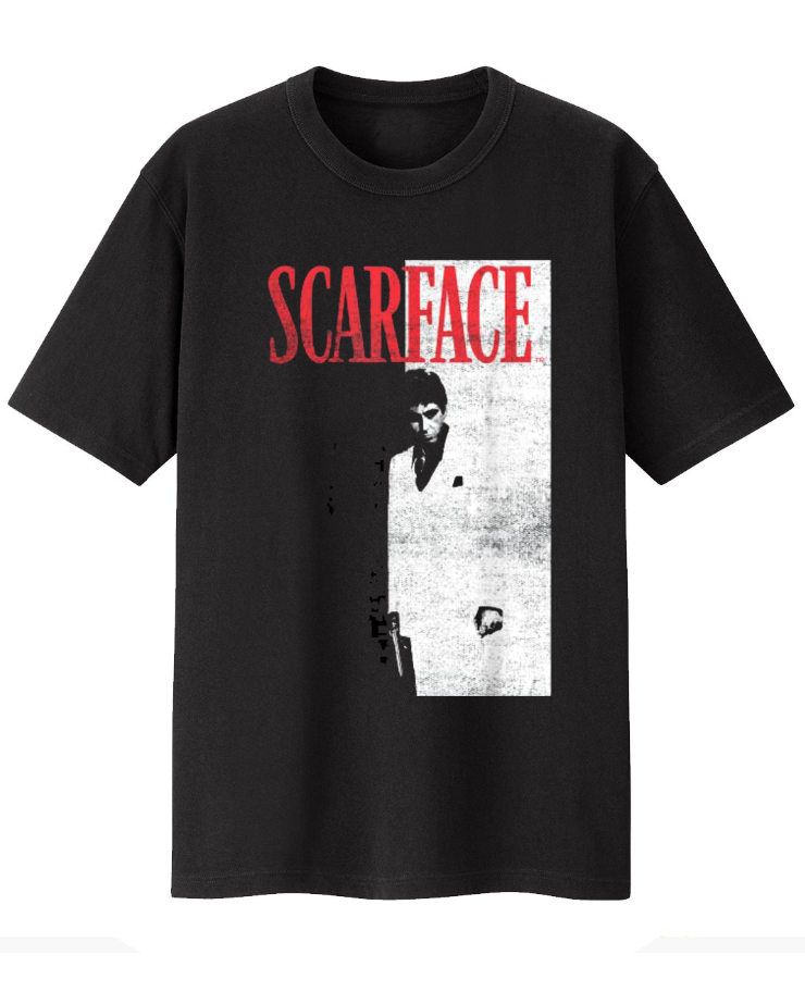 Scarface Al Pacino Tony Montana Black T-Shirt