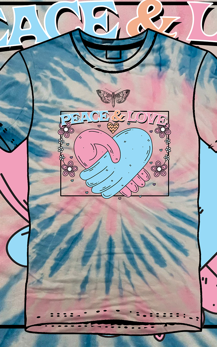 Peace & Love ✌️ Tie Dye Festival T-Shirt