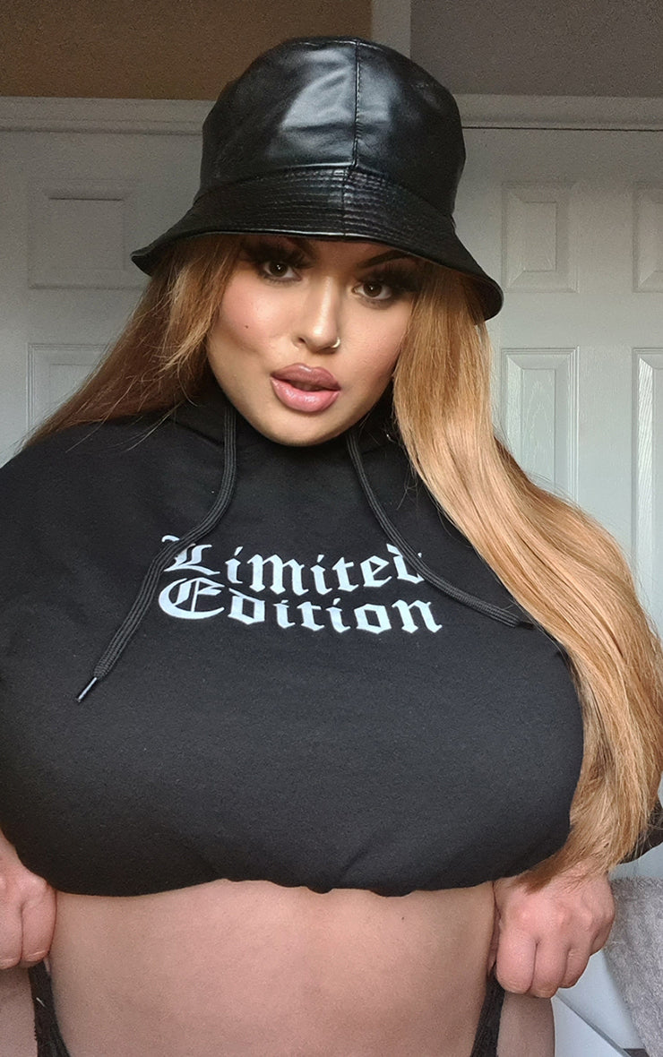 Plus Size Limited Edition Black Hoodie