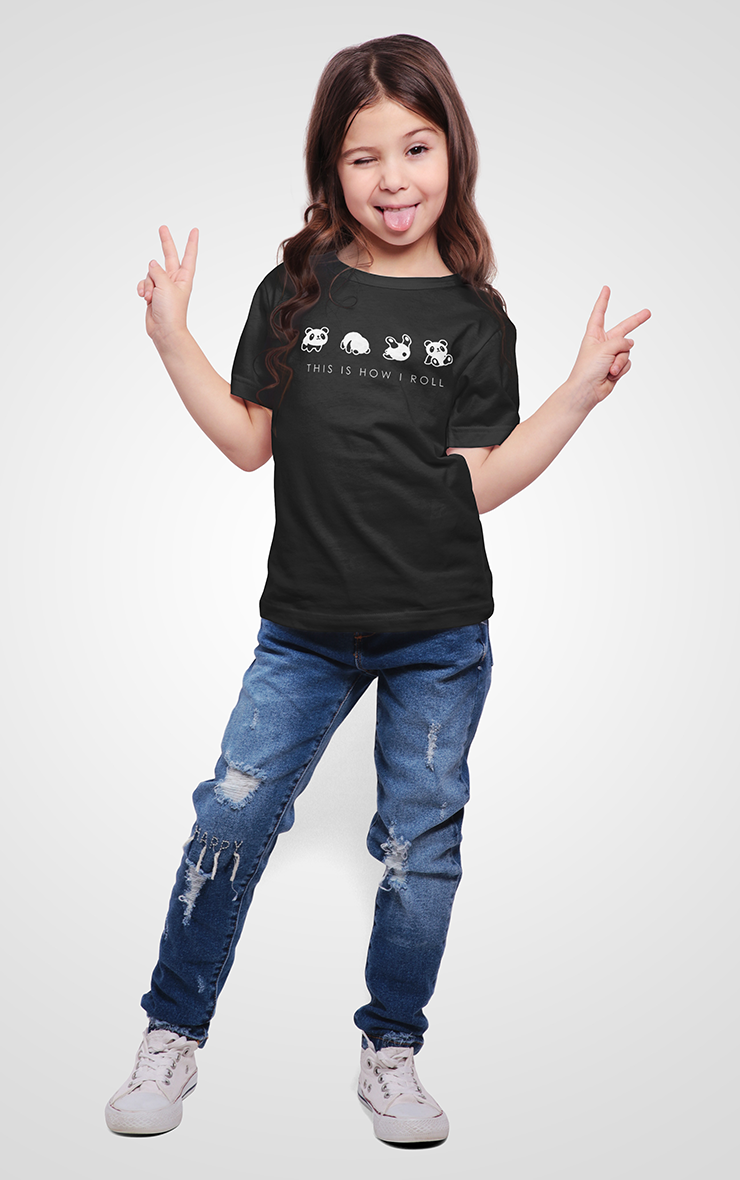 This Is How I Roll Graphic Parody Black Kids Unisex Children's T-Shirt