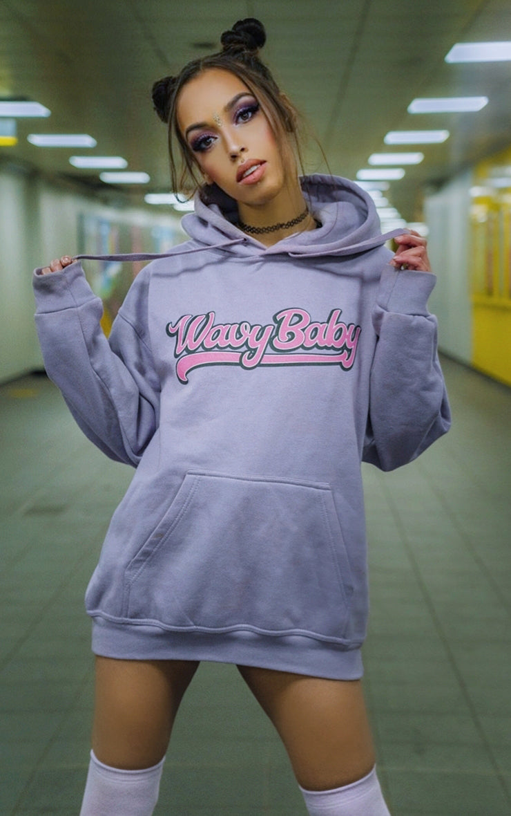 Wavy Baby Lilac Hoodie