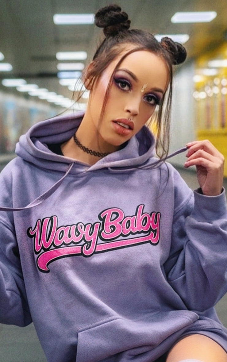 Wavy Baby Lilac Hoodie