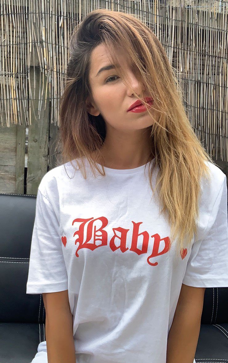 Baby Hearts White T-Shirt T-Shirt Splashy 