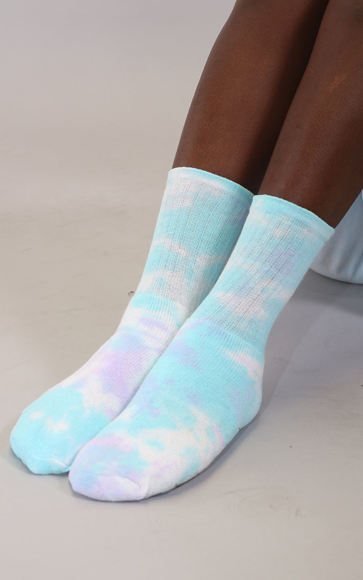 Bahamas Breeze Oversized Tie Dye Ankle Socks