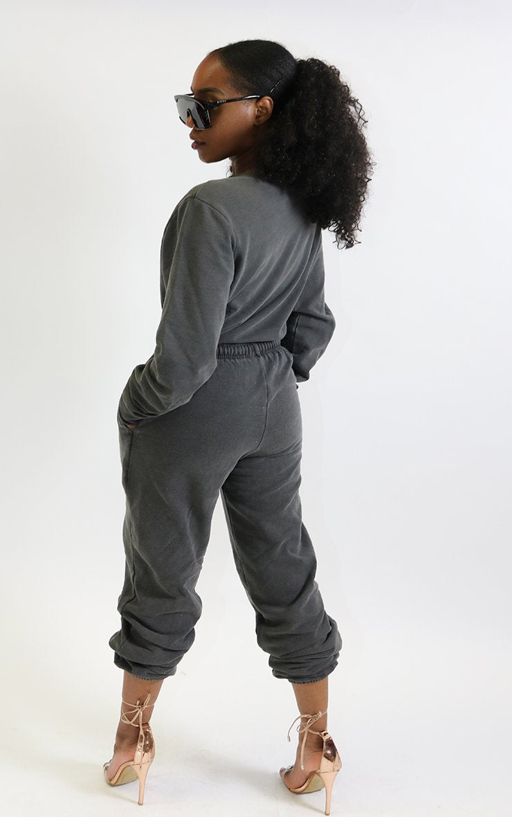 Charcoal Cuffed Joggers trousers Splashy 