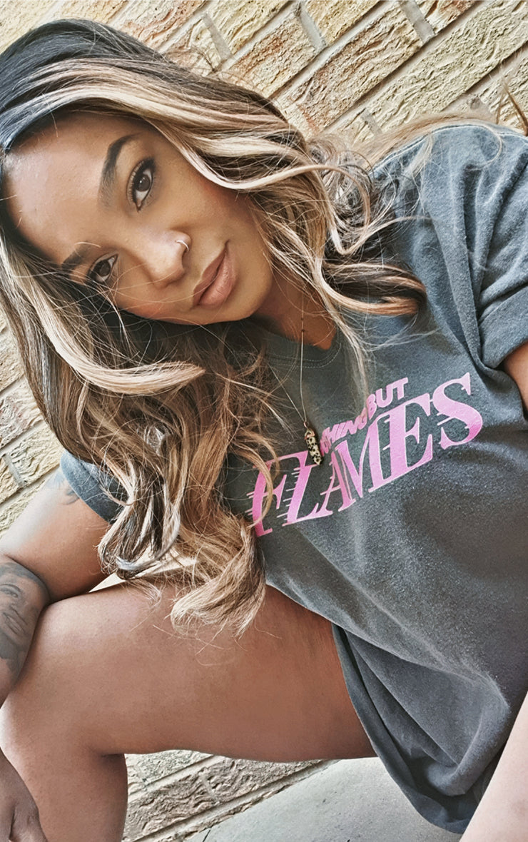 Nothing But Flames 🔥🔥🔥 Charcoal T-Shirt