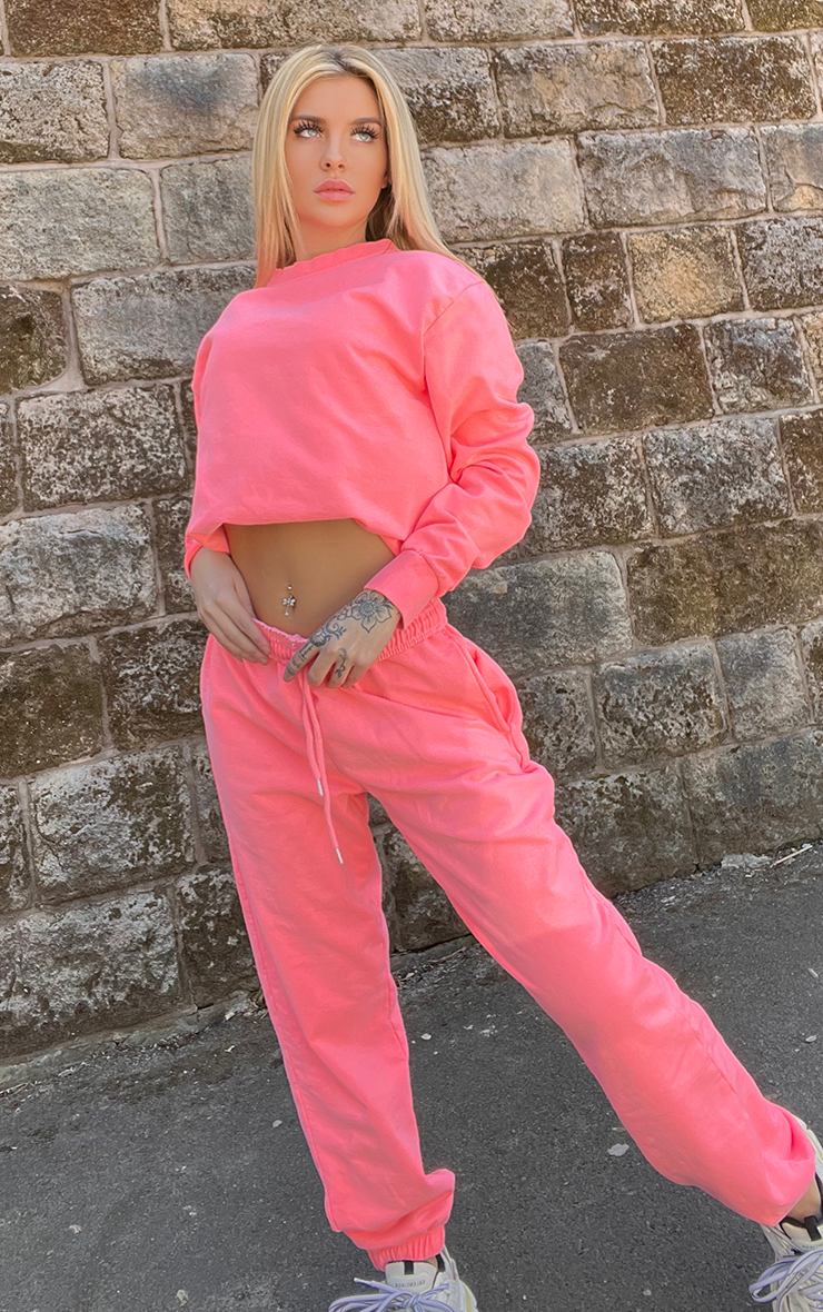 Neon Co-Ord Tracksuit Festival Sweatshirt/Joggers Set