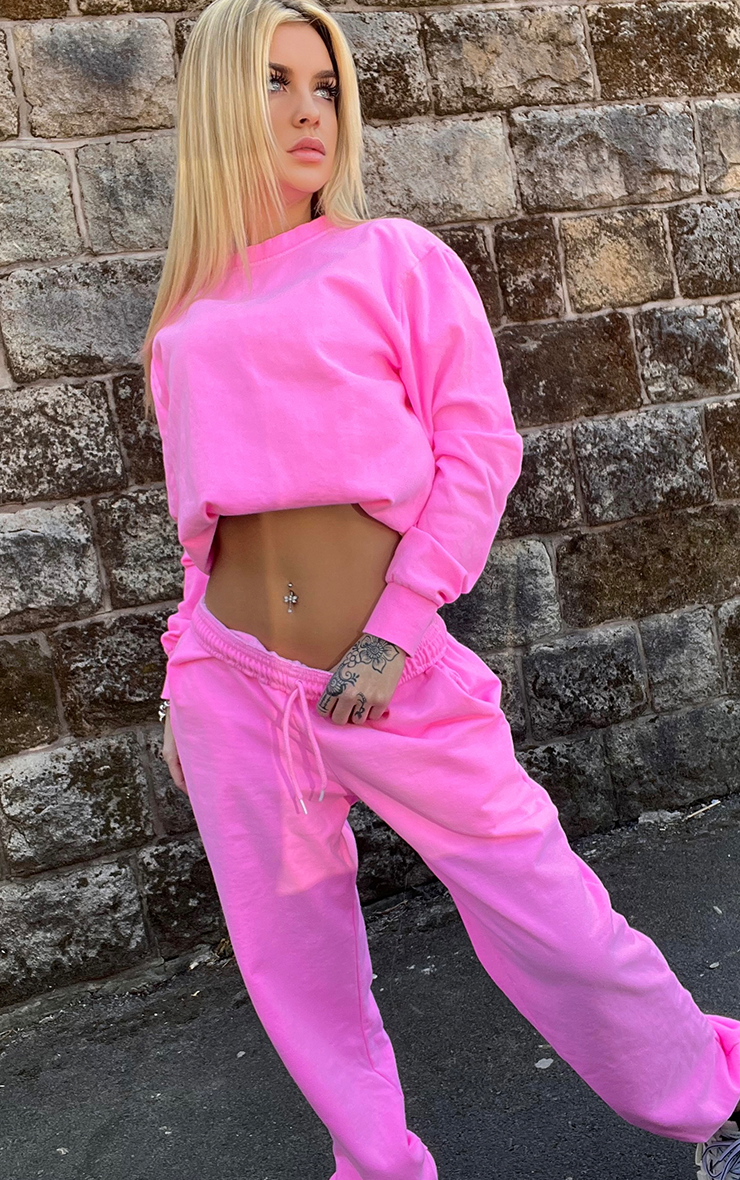 Neon Co-Ord Tracksuit Festival Sweatshirt/Joggers Set