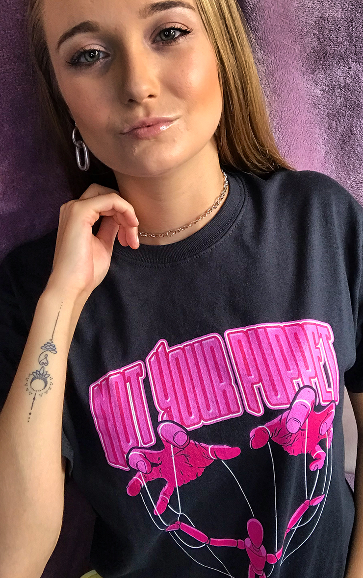 Not Your Puppet Black T-Shirt