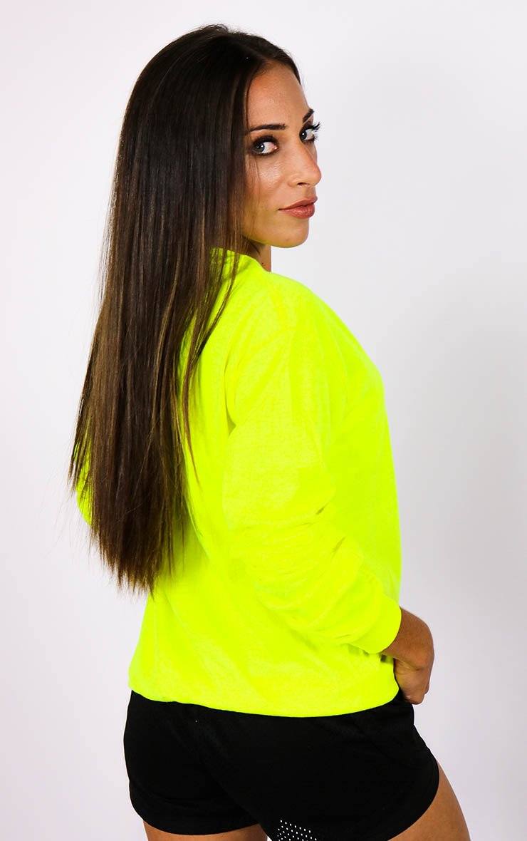 Longsleeve Neon Yellow Festival T-Shirt T-Shirt Splashy 