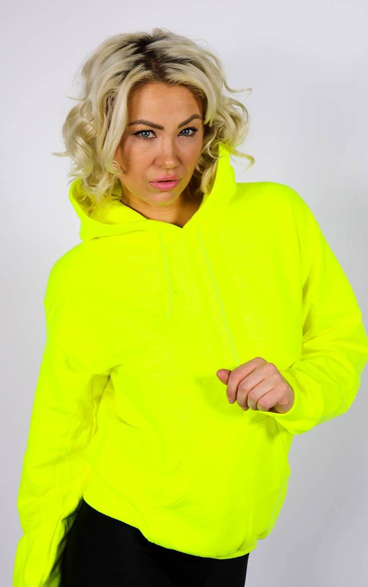 Neon Yellow Festival Hoodie T-Shirt Splashy 