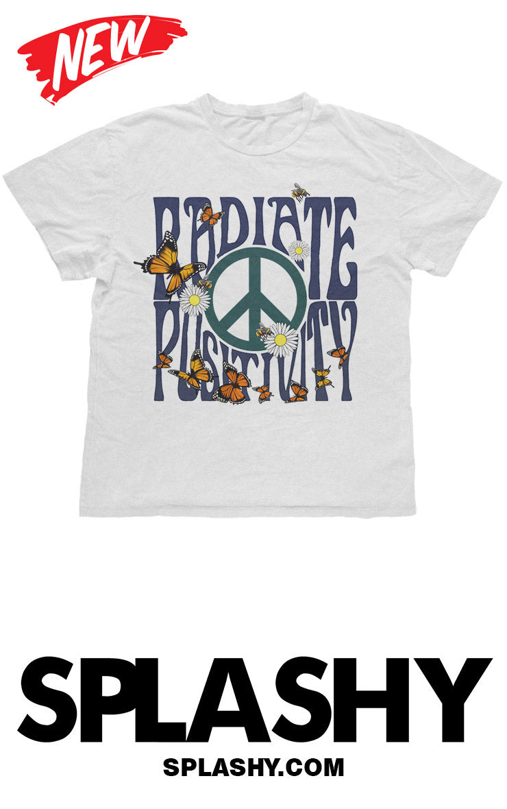 Radiate Positivity Peace Vibes T-Shirt