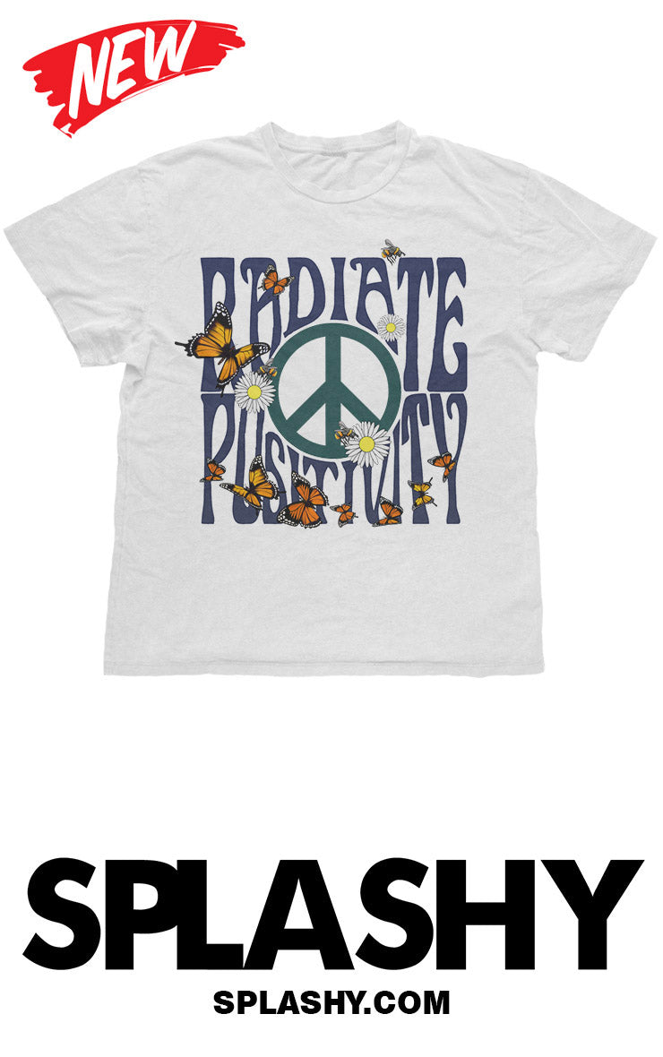 Radiate Positivity Peace Vibes T-Shirt