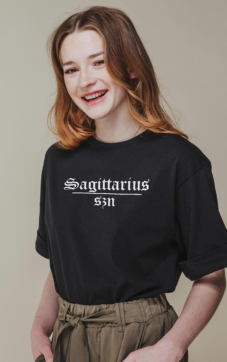 Sagittarius Szn Star Signs Season Black T-Shirt T-Shirt Splashy 