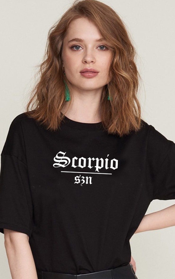 Scorpio Szn Star Signs Season Black T-Shirt T-Shirt Splashy 