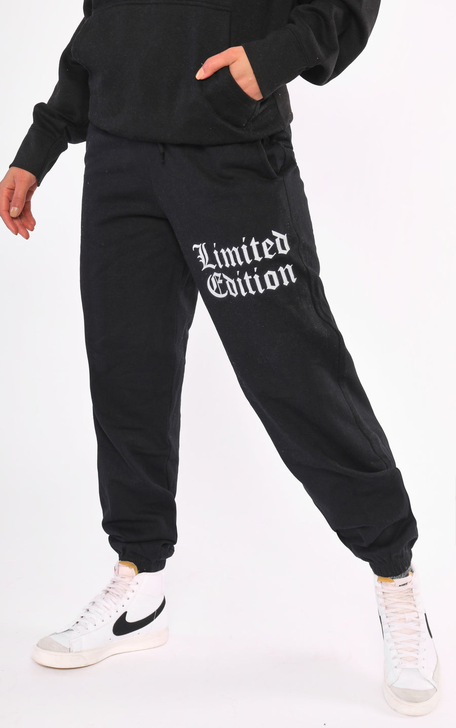 Limited Edition Black Cuffed Joggers