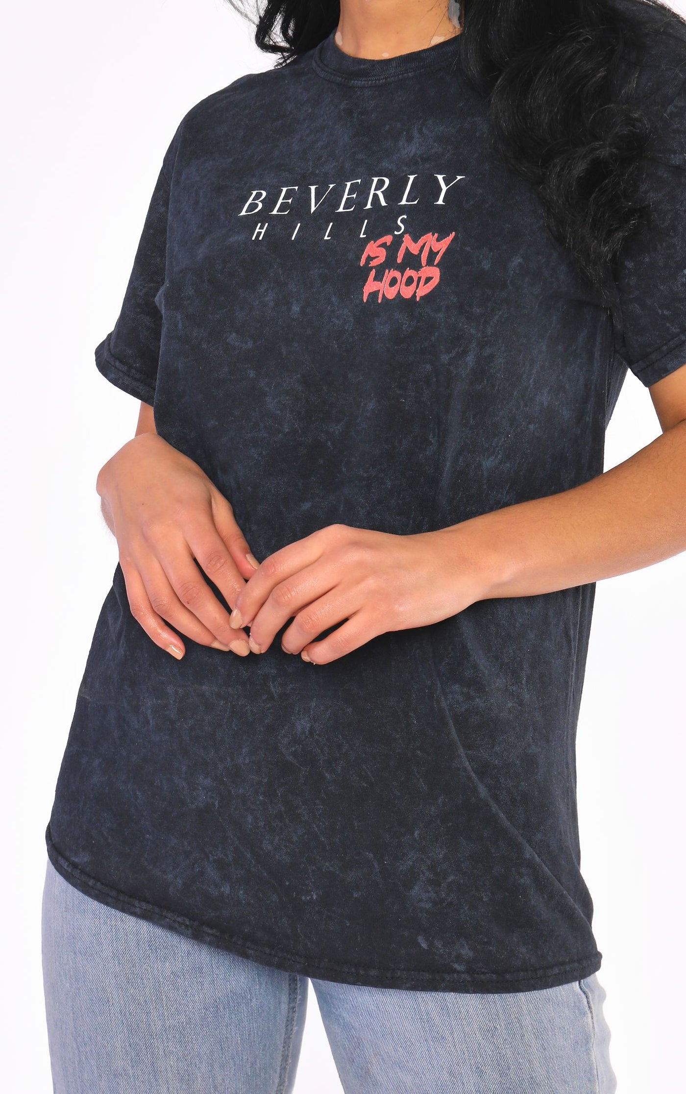 Beverly Hills is my Hood Stone washed T-Shirt