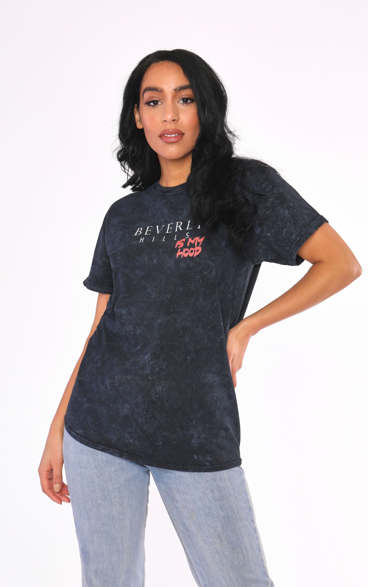 Beverly Hills is my Hood Stone washed T-Shirt