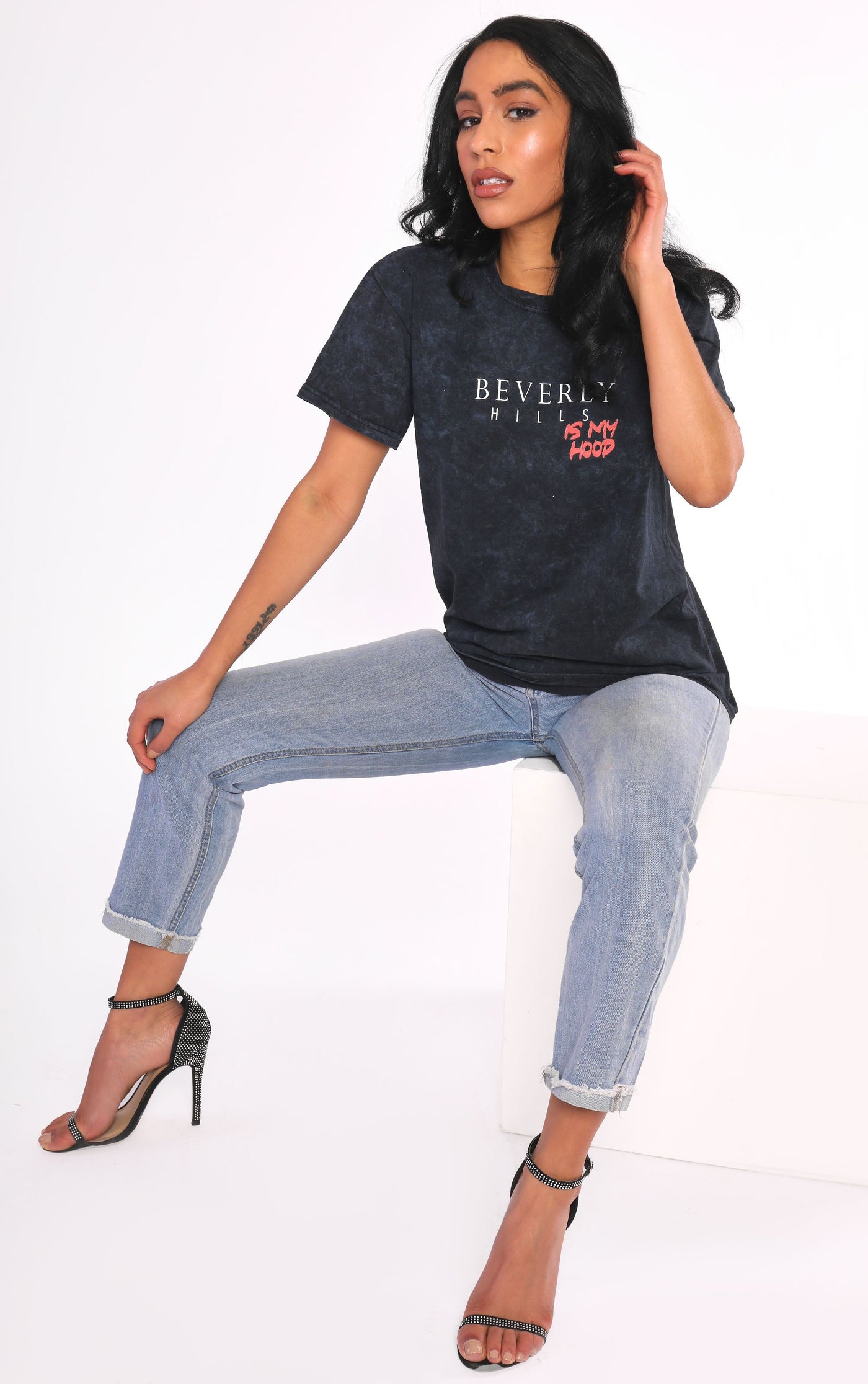 Beverly Hills is my Hood Stone washed T-Shirt