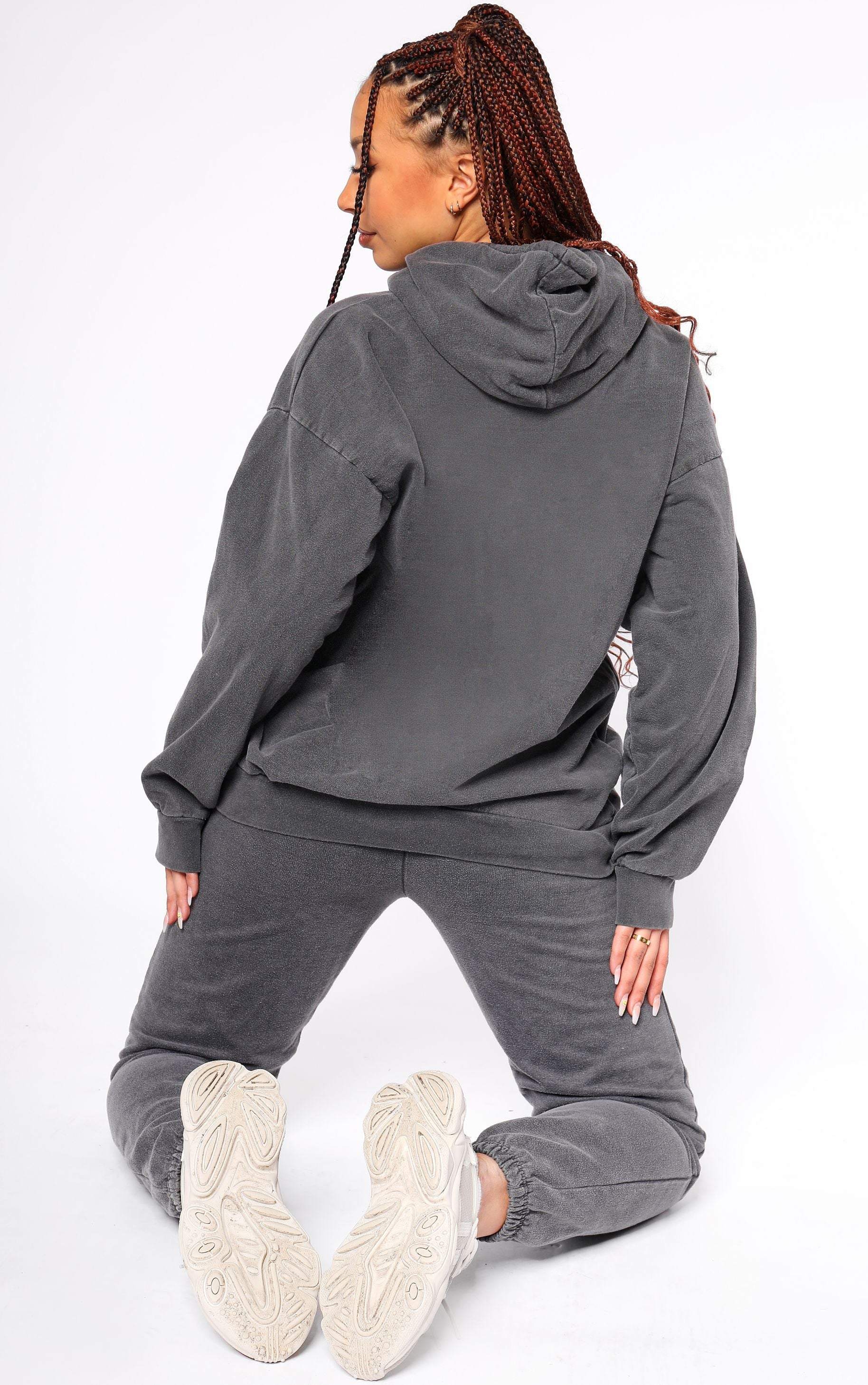 Heartbreaker Gang Teddy Bear 🧸 Charcoal Tracksuit Hoodie & Joggers