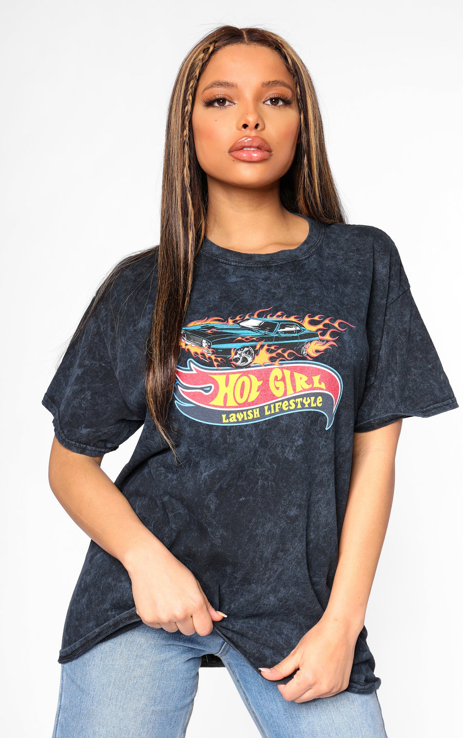 Hot Girls Lavish Lifestyle Stone Wash T-Shirt