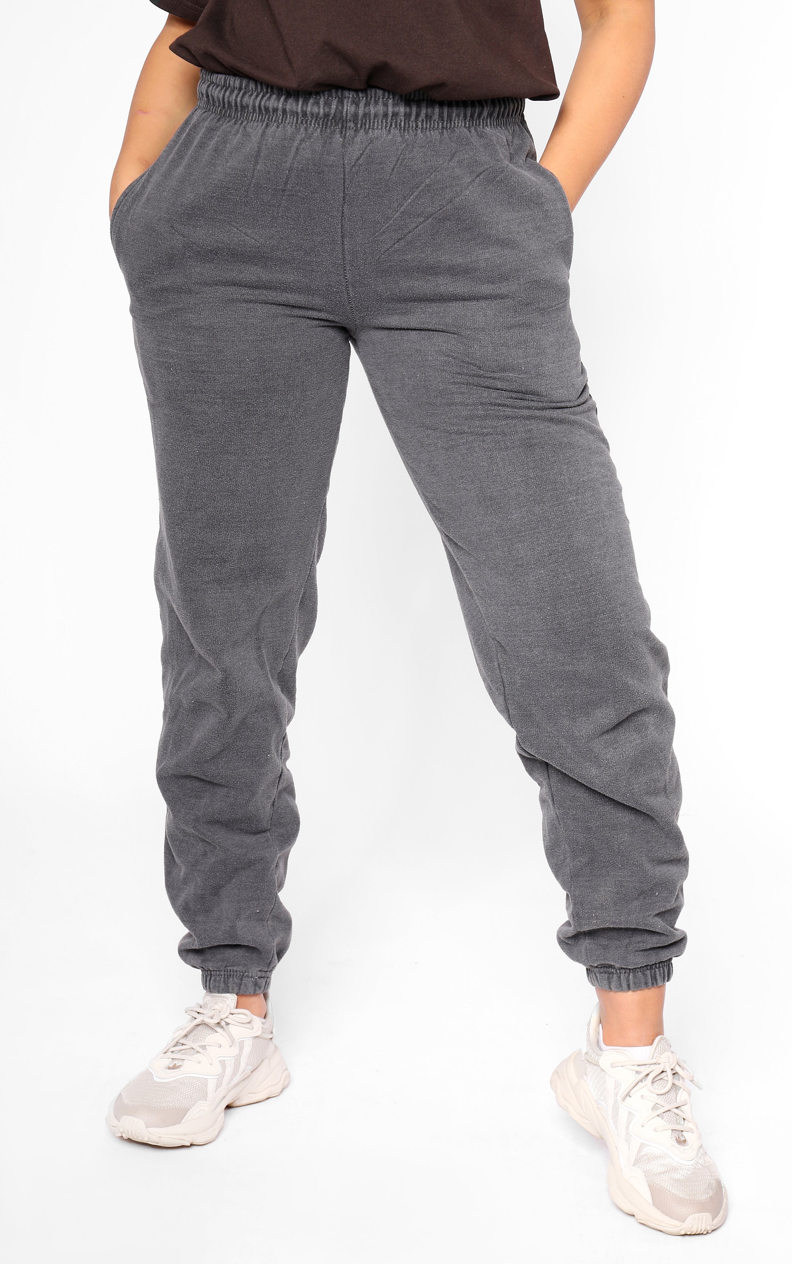 Charcoal cuffed joggers deals