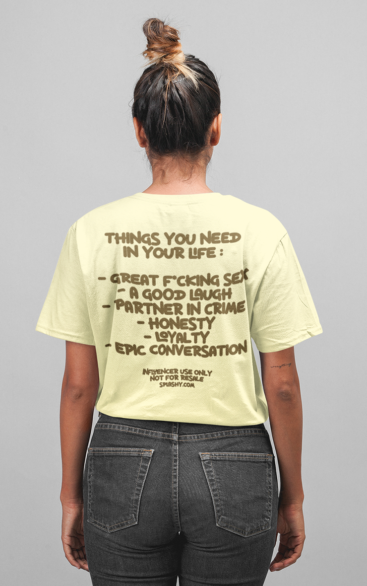 Things you need in your life Splashy South East London T-Shirt