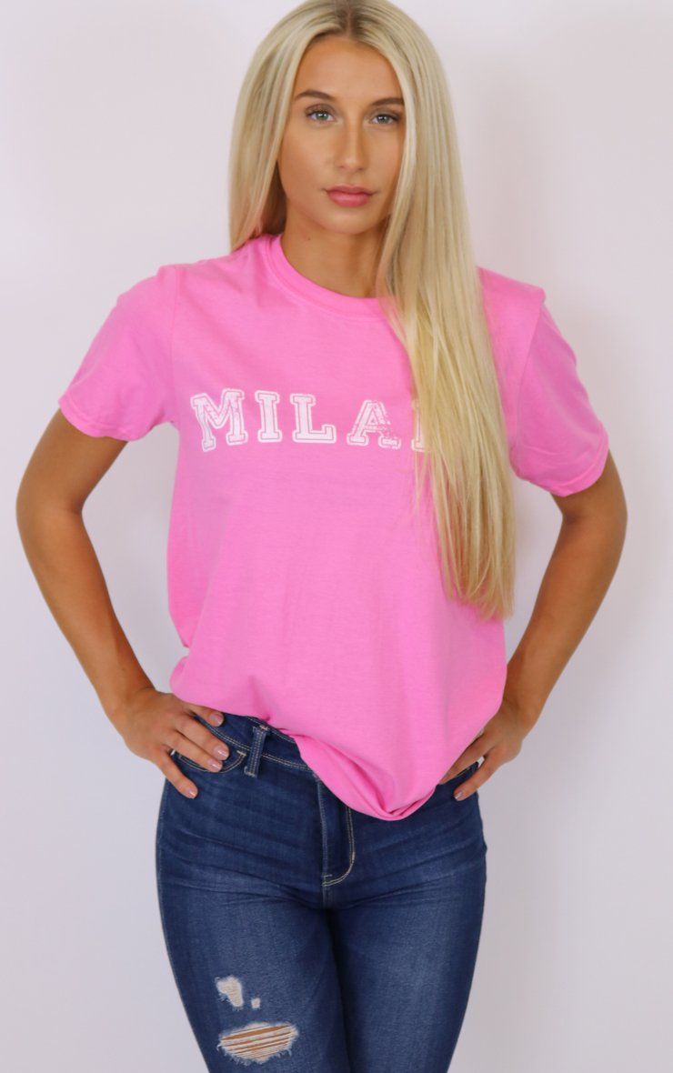 Varsity Milano Pink T-Shirt T-Shirt Splashy 