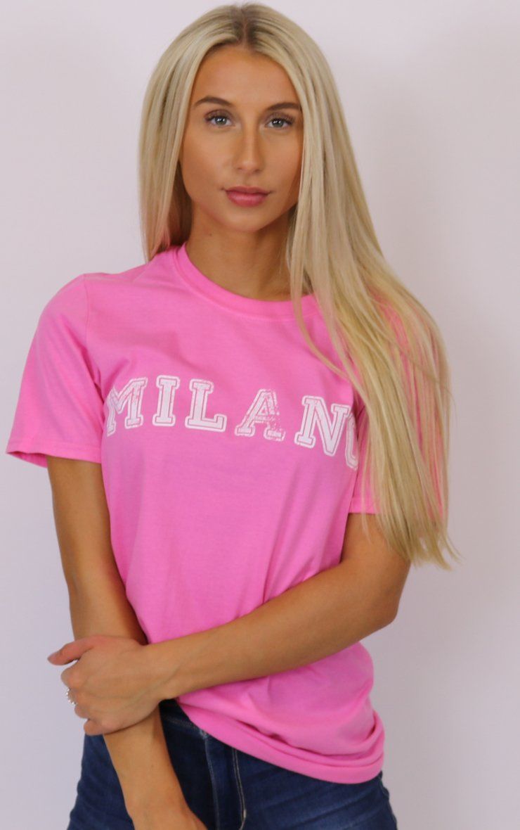 Varsity Milano Pink T-Shirt T-Shirt Splashy 